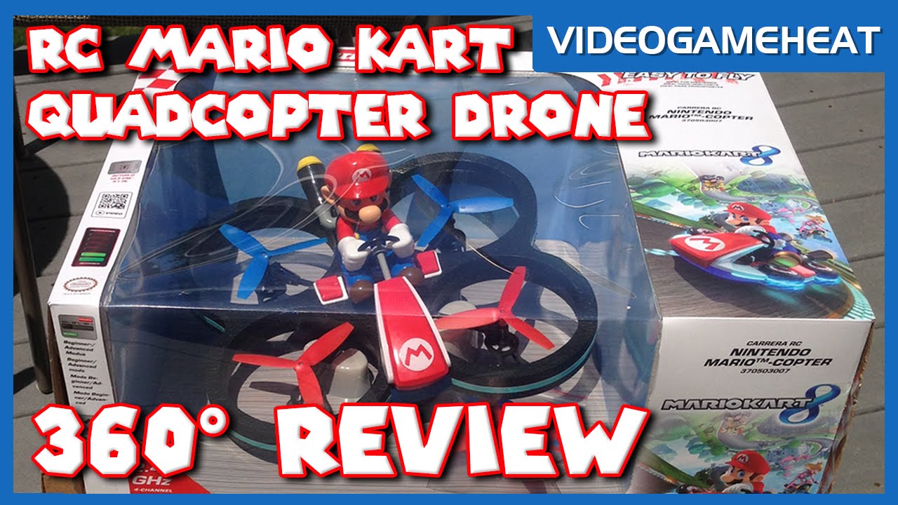 Carrera MARIO KART RC QUADCOPTER 360° DRONE REVIEW | Test Flight - YouTube