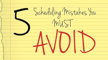 Project Scheduling: 5 Mistakes You MUST Avoid (and how to fix them)