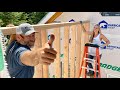 Framing Walls on our Addition | Couple Building House Off Grid