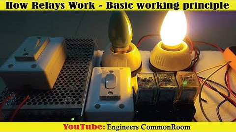 How Relays Work - Basic working principle | Engineers CommonRoom ।Electrical Circuit Diagram