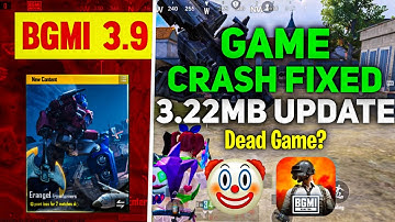 Finally 3 MB Patch Update | Game Crash Problem in 3.9 Update | Echo Problem | Bgmi New Update