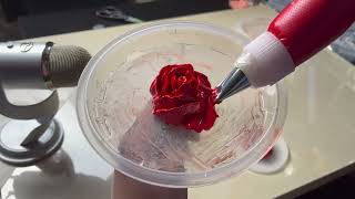 How To Paint 3D Flowers  Piping Acrylic Paint Tutorial