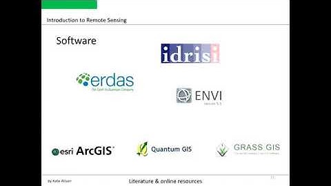 Open Source Remote Sensing and GIS software solutions