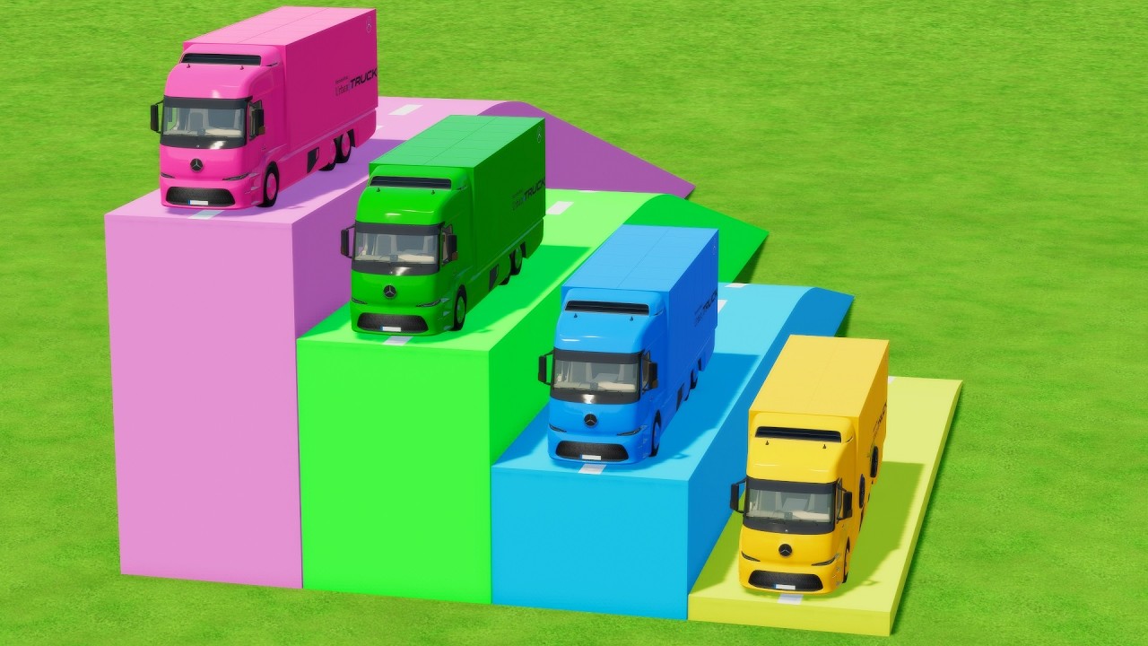 FS22 Gameplay | DOUBLE FLATBED TRAILER TRUCK, VOLVO, AUDI Q8,TESLA TRUCK & AMBULANCE - ftFarm