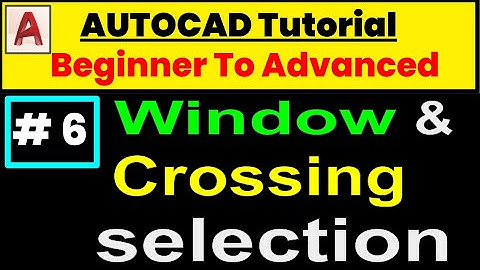 window and crossing selection - window/crossing selection toggle || Autocad Tutorial || Eduaish
