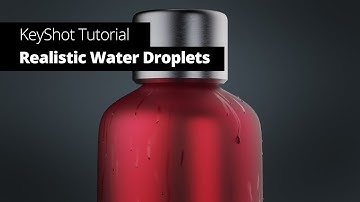 How to add realistic water droplets onto a surface - KeyShot Render Tutorial