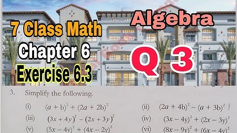 Class 7 Math Chapter 6 Exercise 6.3 | Q 3 | Algebra |SNC|NBF| ilmi darasgah