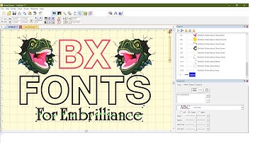 BX Font Installation  in Embrilliance