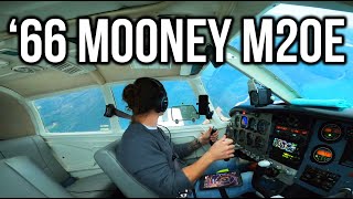 Mooney M20E  Checklist, Takeoff, and Short Flight