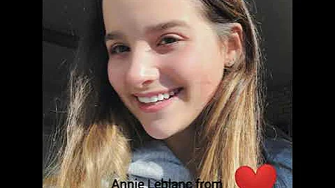 Annie LeBlanc from age 1 to 13. "2004-2017"