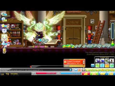 MapleStory Legend Mercedes level 40 to 81 Training guide