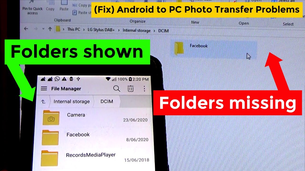 [Fix] Android Dcim Photo Folder Not Showing On Pc For Usb Photo Transfer