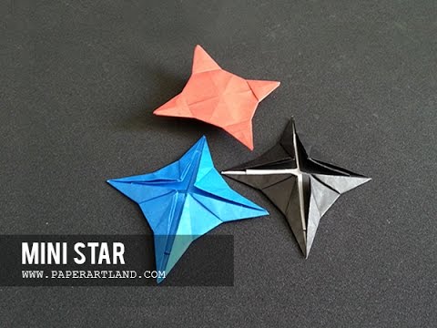 How To Make An Origami For Kids Paper Shuriken That Flies Mini Star