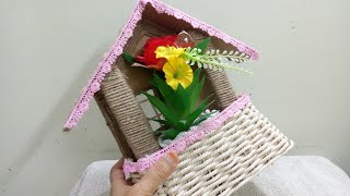 Plastic Bottle craft ideas /Jute craft ideas/Home decorating ideas