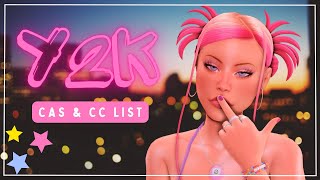 Express yourself CAS challenge 💕| Y2K + CC links 🤩 | The Sims 4