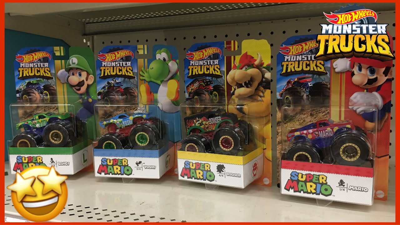  Hot Wheels Monster Trucks Super Mario, [red] Mario