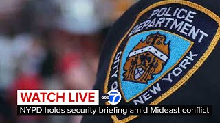 LIVE | NYPD details heightened security plans for High Holy Days, Oct. 7 anniversary