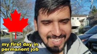 My first day in permanent job Canada ?? | Mujhe mila gift ?