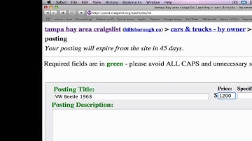 Basic Internet & E-mail Skills : How to Place a Classified Ad on Craigslist