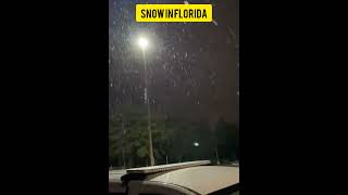 It is snowing in the Florida Panhandle!