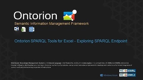 SPARQL Tools for Excel - Exploring SPARQL Endpoint