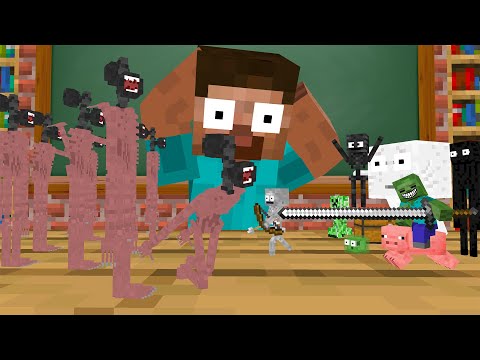 Monster School : TINY SIREN HEAD APOCALYPSE - Minecraft Animation