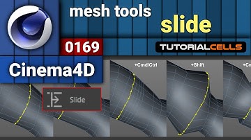 0169. slide tool in cinema 4d