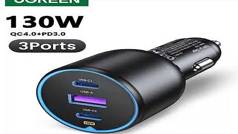 A must-have product! UGREEN 130W USB C Car Charger For Xiaomi iPhone 17 Samsung Galaxy S25 Laptops