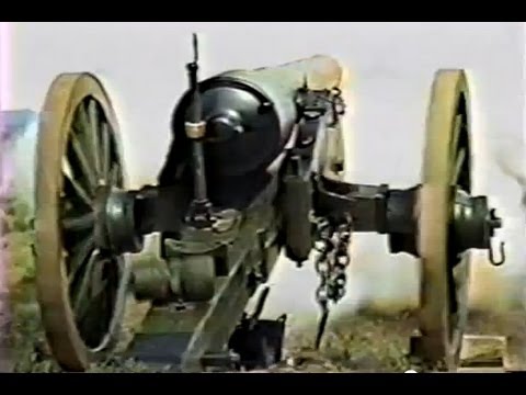 Firing the 30-pounder rifled Parrott cannon: Fort Pulaski, GA