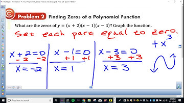 Video 5 2 Polynomial Functions, Linear Factors and Zeros