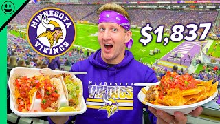 Spending $1838 on Food at a Football Game!! USA Stadium Food!!