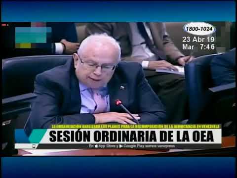 Gustavo Tarre asume su cargo en el Consejo Permanente de la OEA