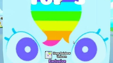 TOP 3 Youtuber Hatching HUGE RAINBOW UNICORN!! Pet Simulator X