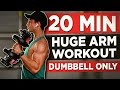 20 MIN DUMBBELL ARMS WORKOUT AT HOME FOLLOW ALONG