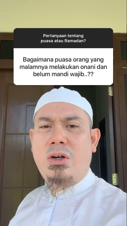 Malam melakukan onani, apakah sah puasanya?
