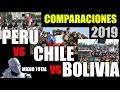🇵🇪 Perú vs 🇧🇴 Bolivia vs 🇨🇱 Chile (COMPARACIONES 2020) ✌️