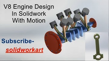 V8 Engine design in solidwork part 2 (connecting rod)