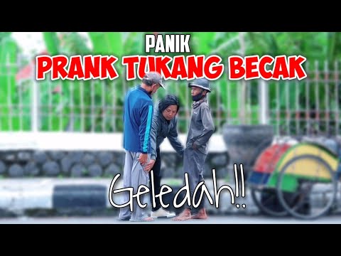 Prank Tukang Becak Bikin Panik Dan Bingung - Anti Settingan