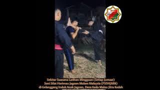 Suasana Latihan Mingguan Seni Silat Harimau Jagoan Malam Malaysia