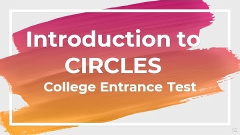 Introduction to Circles | College Entrance Exam Review Philippines | UPCAT ACET DCAT USTET