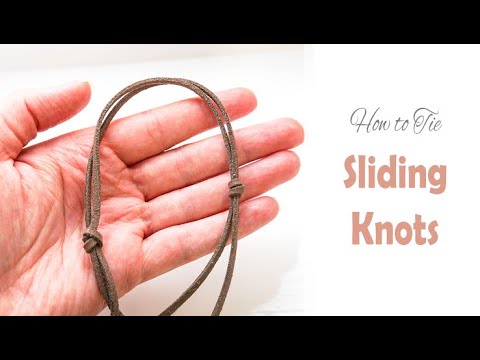 How to Make a Single Sliding Knot Closure {Video} - Jewelry