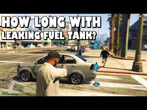 How long can you drive with leaking fuel tank?