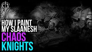 How I Paint My Slaanesh Chaos Knights - 1 Hour Time Lapse & Tutorial