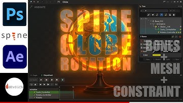 🌍 Spine 2D Globe Animation – FULL Step-by-Step Tutorial! 🦴#SpineTutorial #art #animation #spine2d