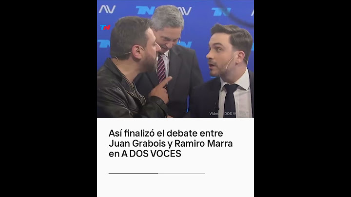 Así finalizó el debate entre Juan Grabois y Ramiro Marra en A DOS VOCES