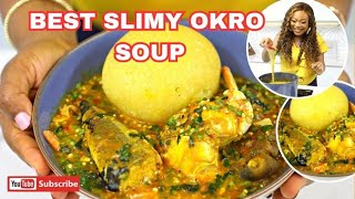 HOW TO MAKE SLIMY OKRA STEW LIKE A PRO. EASY AND DELICIOUS RECIPE. (DRAW SOUP)