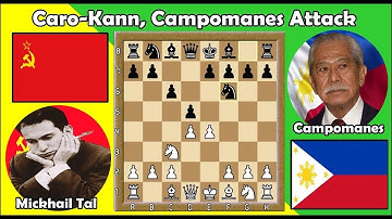Caro-Kann Var. Named After A Filipino - Campomanes Attack. IITal - Campomanes, Olympiad 1960.