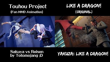 Like a Dragon! v. Touhou [MMD] | Sakuya vs Reisen (using Yakuza