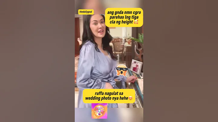 ruffa guttierez nagulat sa wedding photo nya 😍#ruffagutierrez #viralshort