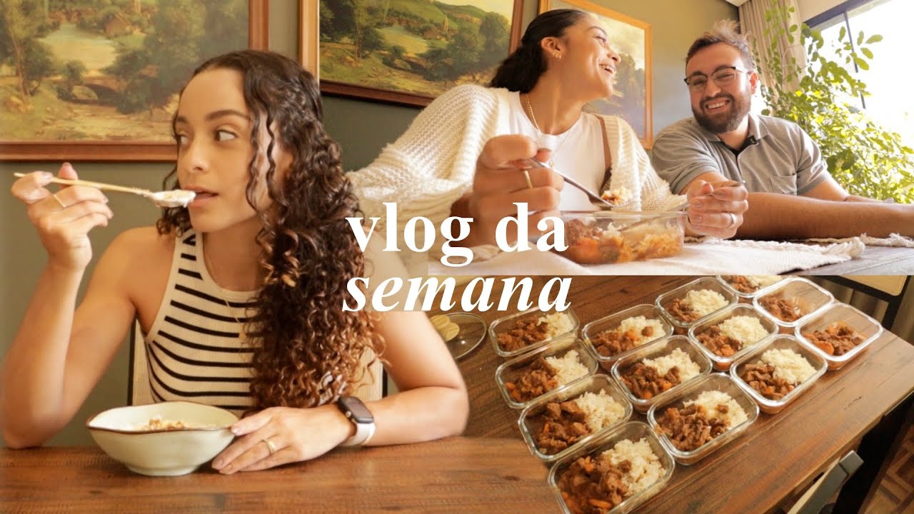 O que eu como em 1 semana: refeições simples em casa, marmitas, receitas, rotina...